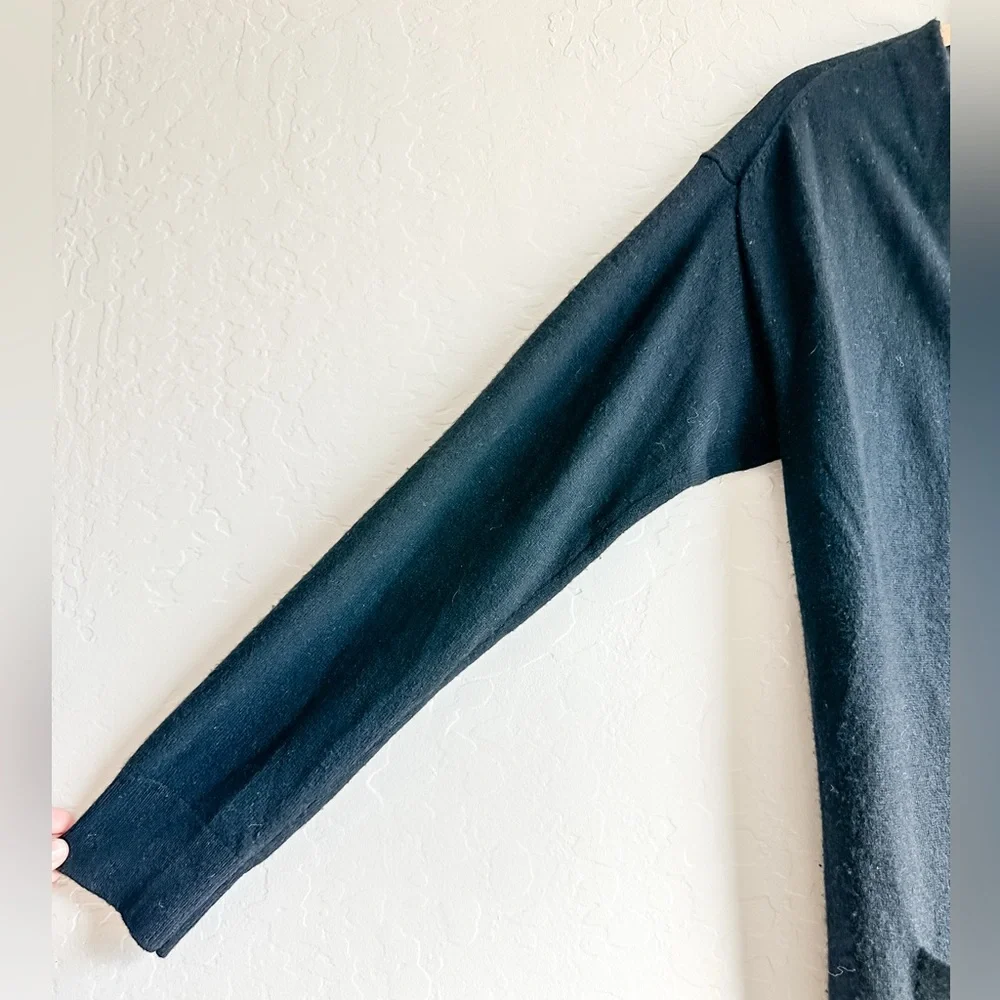 Everlane Cashmere V-Neck Long Black Cardigan Women’s - Small